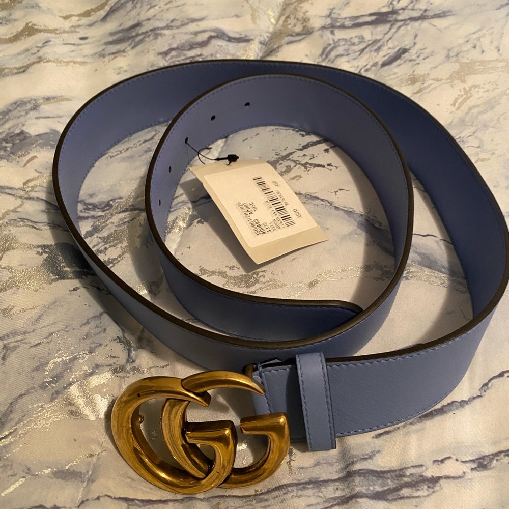 Gucci belt baby blue